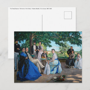 Frederic Bazille - de gezinshereniging Briefkaart