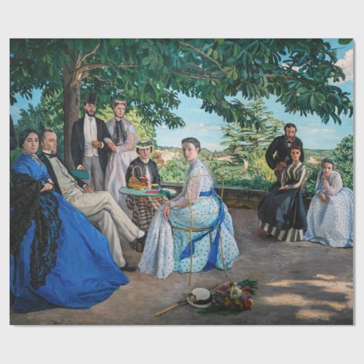 Frederic Bazille - de gezinshereniging Cadeaupapier (Vlak)