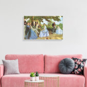 Frederic Bazille de gezinshereniging Canvas Afdruk (Insitu (Woonkamer))