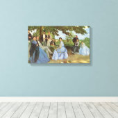 Frederic Bazille de gezinshereniging Canvas Afdruk (Insitu (Houten vloer))