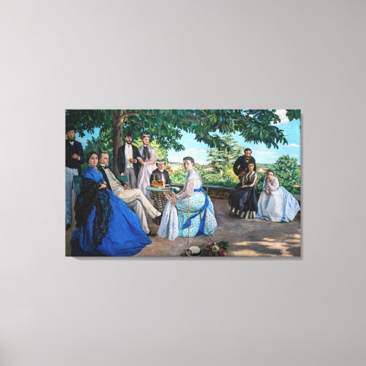 Frederic Bazille - de gezinshereniging Canvas Afdruk (Voorkant)
