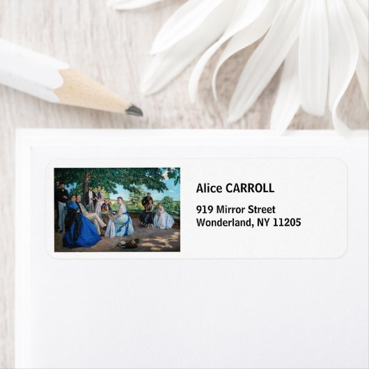 Frederic Bazille - de gezinshereniging Etiket (Insitu)