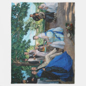 Frederic Bazille - de gezinshereniging Fleece Deken (Voorkant)
