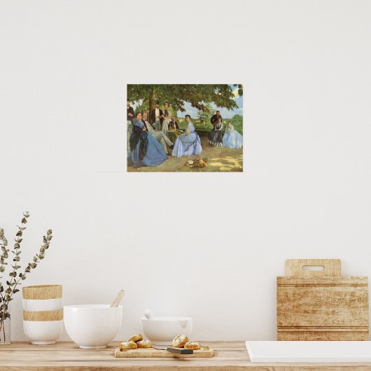  Frederic Bazille de gezinshereniging Poster (Keuken)