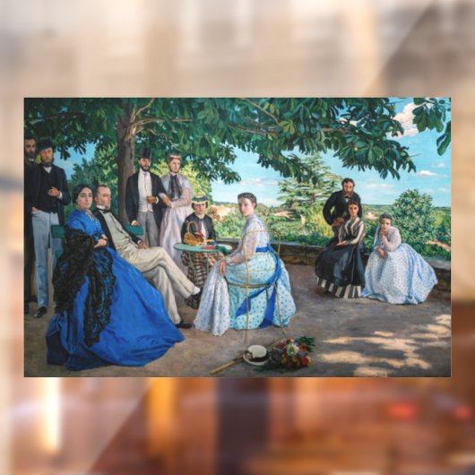 Frederic Bazille - de gezinshereniging Raamsticker (Vel 2)