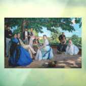 Frederic Bazille - de gezinshereniging Raamsticker (Vel 3)