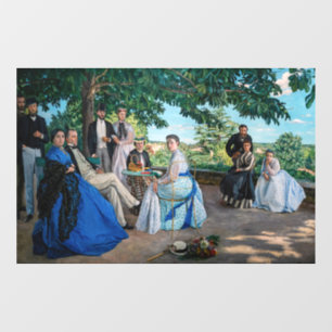 Frederic Bazille - de gezinshereniging Raamsticker