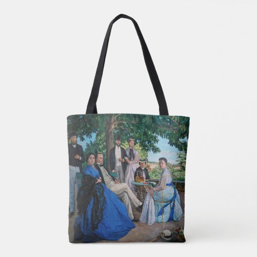 Frederic Bazille - de gezinshereniging Tote Bag (Achterkant)