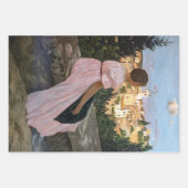 Frederic Bazille - de roze dress Inpakpapier Vel (Voorkant)