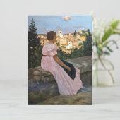 Frederic Bazille - de roze dress Kaart (Staand voorkant)