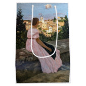 Frederic Bazille - de roze dress Medium Cadeauzakje (Achterkant)