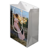 Frederic Bazille - de roze dress Medium Cadeauzakje (Achterkant Gekanteld)