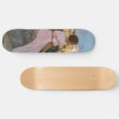 Frederic Bazille - de roze dress Persoonlijk Skateboard (Horizontaal)