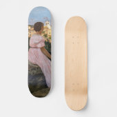 Frederic Bazille - de roze dress Persoonlijk Skateboard (Voorkant)