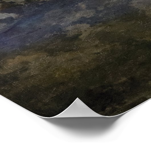 Frederic Bazille - de roze dress Poster (Hoek)