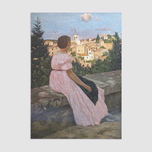 Frederic Bazille - de roze dress Tissuepapier