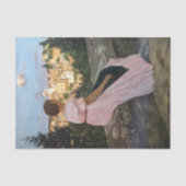 Frederic Bazille - de roze dress Tissuepapier (Voorkant)