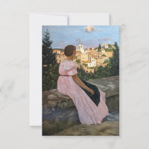 Frederic Bazille - De Roze Jurk Bedankkaart