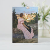 Frederic Bazille - De Roze Jurk Bedankkaart (Staand voorkant)