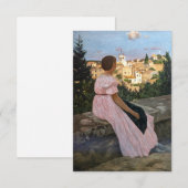 Frederic Bazille - De Roze Jurk Bedankkaart (Voorkant / Achterkant)