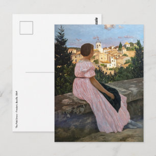 Frederic Bazille - De Roze Jurk Briefkaart