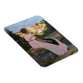 Frederic Bazille - De Roze Jurk Magneet (Rechterzijde)