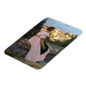 Frederic Bazille - De Roze Jurk Magneet (Linkerzijde)