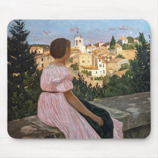 Frederic Bazille - De roze jurk Muismat (Voorkant)