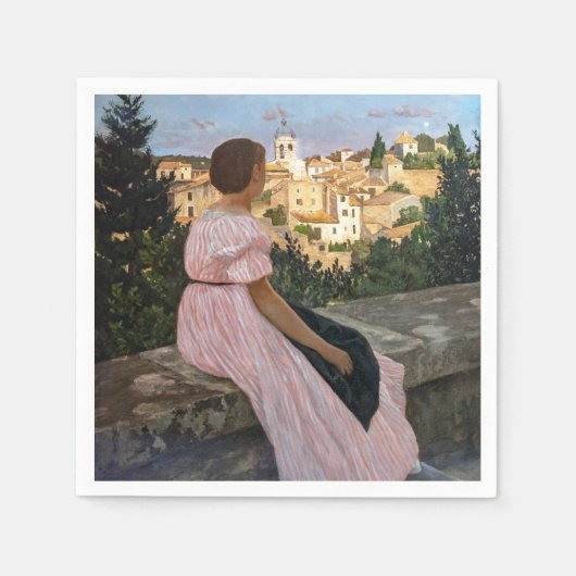 Frederic Bazille - De Roze Jurk Servet (Voorkant)