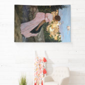 Frederic Bazille - De Roze Jurk Spandoek (Insitu)