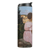 Frederic Bazille - De Roze Jurk Thermosbeker (Gedraaid links)