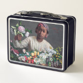Frederic Bazille - Jonge vrouw met Pioenrozen (Achterkant)