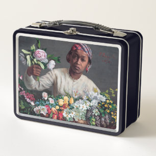 Frederic Bazille - Jonge vrouw met Pioenrozen