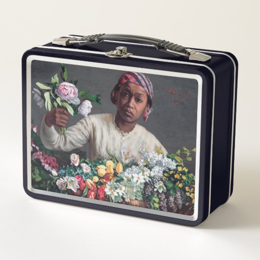 Frederic Bazille - Jonge vrouw met Pioenrozen (Voorkant)