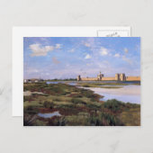 Frederic Bazille- Landscape Aigues-Mortes Briefkaart (Voorkant / Achterkant)