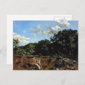 Frederic Bazille-Landscape in Chailly Briefkaart (Voorkant / Achterkant)