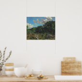 Frederic Bazille - Landschap in Chailly Poster (Keuken)