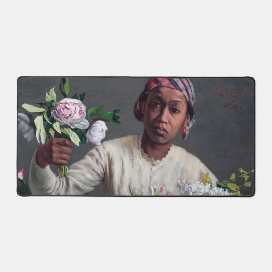 Frederic Bazille - Young Woman with Peonies Bureaumat (Voorkant)