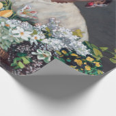 Frederic Bazille - Young Woman with Peonies Cadeaupapier (Hoek)