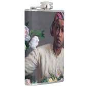 Frederic Bazille - Young Woman with Peonies Heupfles (Rechts)