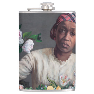 Frederic Bazille - Young Woman with Peonies Heupfles