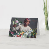 Frederic Bazille - Young Woman with Peonies Kaart (Voorkant)