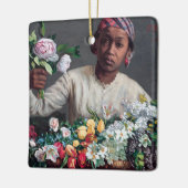 Frederic Bazille - Young Woman with Peonies Keramisch Ornament (Links)
