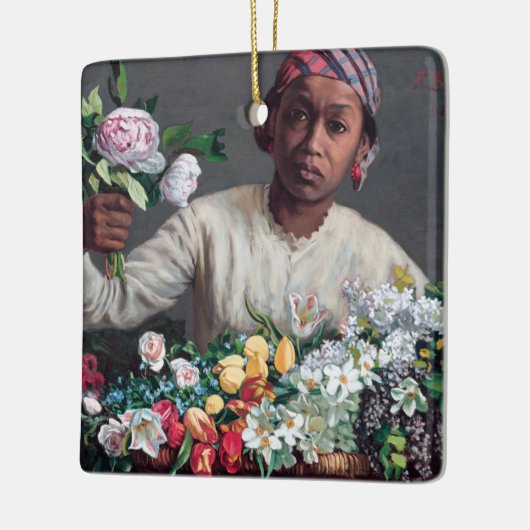 Frederic Bazille - Young Woman with Peonies Keramisch Ornament (Links)
