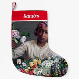 Frederic Bazille - Young Woman with Peonies Kleine Kerstsok