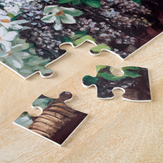 Frederic Bazille - Young Woman with Peonies Legpuzzel (Zijkant)