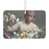 Frederic Bazille - Young Woman with Peonies Luchtverfrisser (Achterkant)