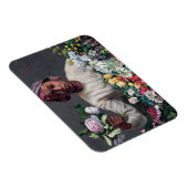 Frederic Bazille - Young Woman with Peonies Magneet (Rechterzijde)