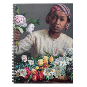 Frederic Bazille - Young Woman with Peonies Notitieboek