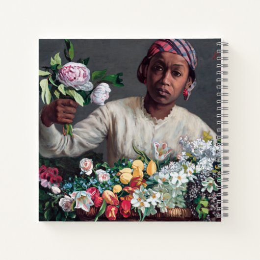 Frederic Bazille - Young Woman with Peonies Notitieboek (Achterkant)